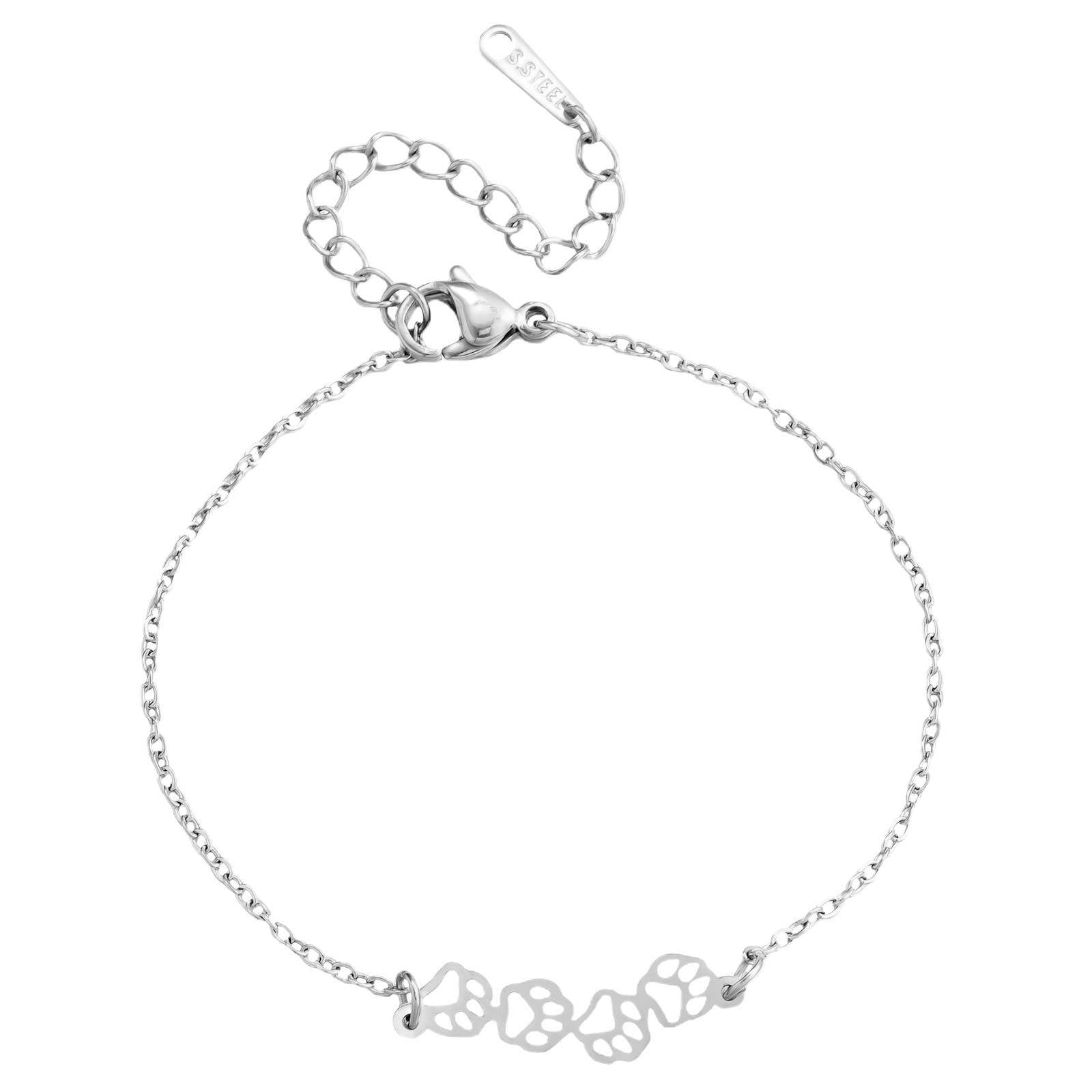 Paws Stainless Steel Bracelet