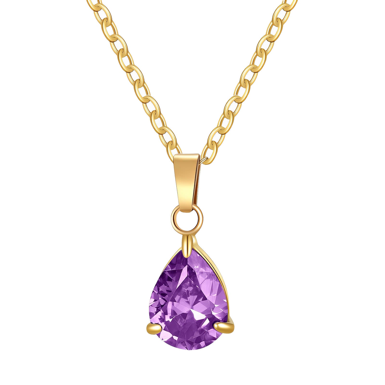 Teardrop 18K Gold Plated Stainless Steel