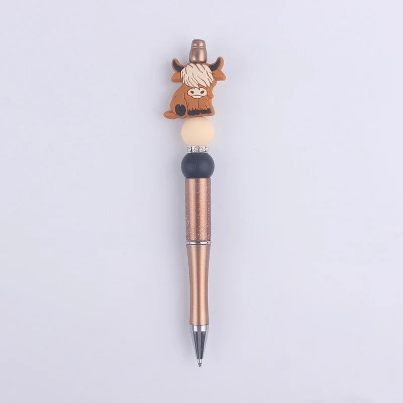 Brown Yak silicon Bead Pen
