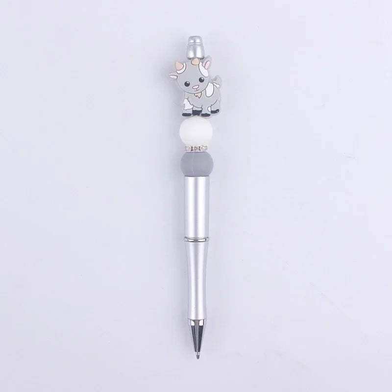 Grey Goat Silicon Bead Pen