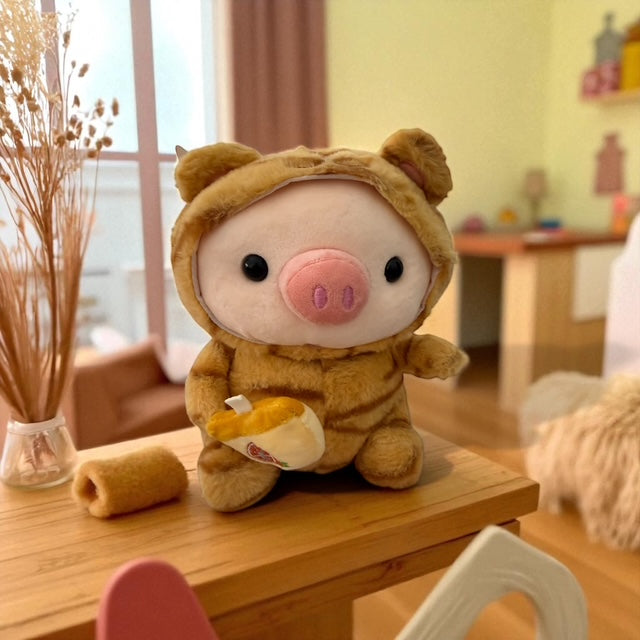 Plush Pig in tiger Sute