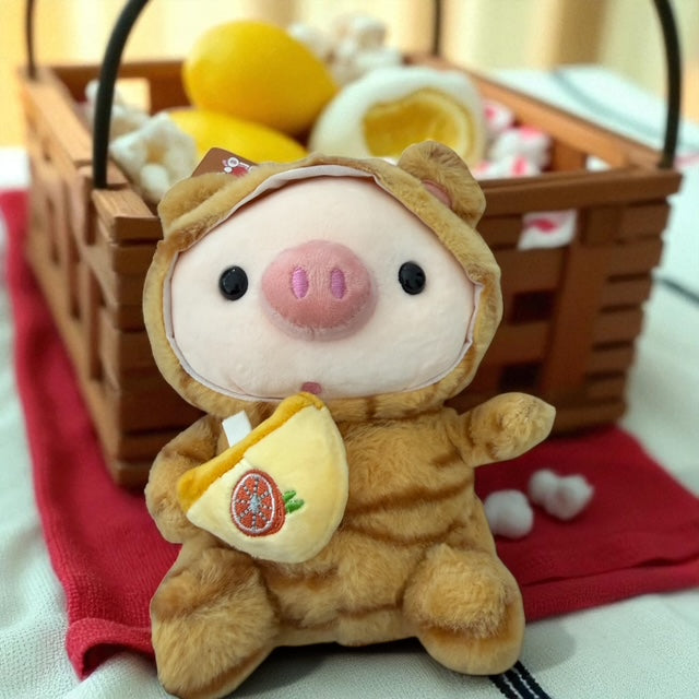 Plush Pig in tiger Sute