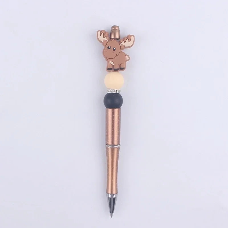 Brown Elk Silicon Pen