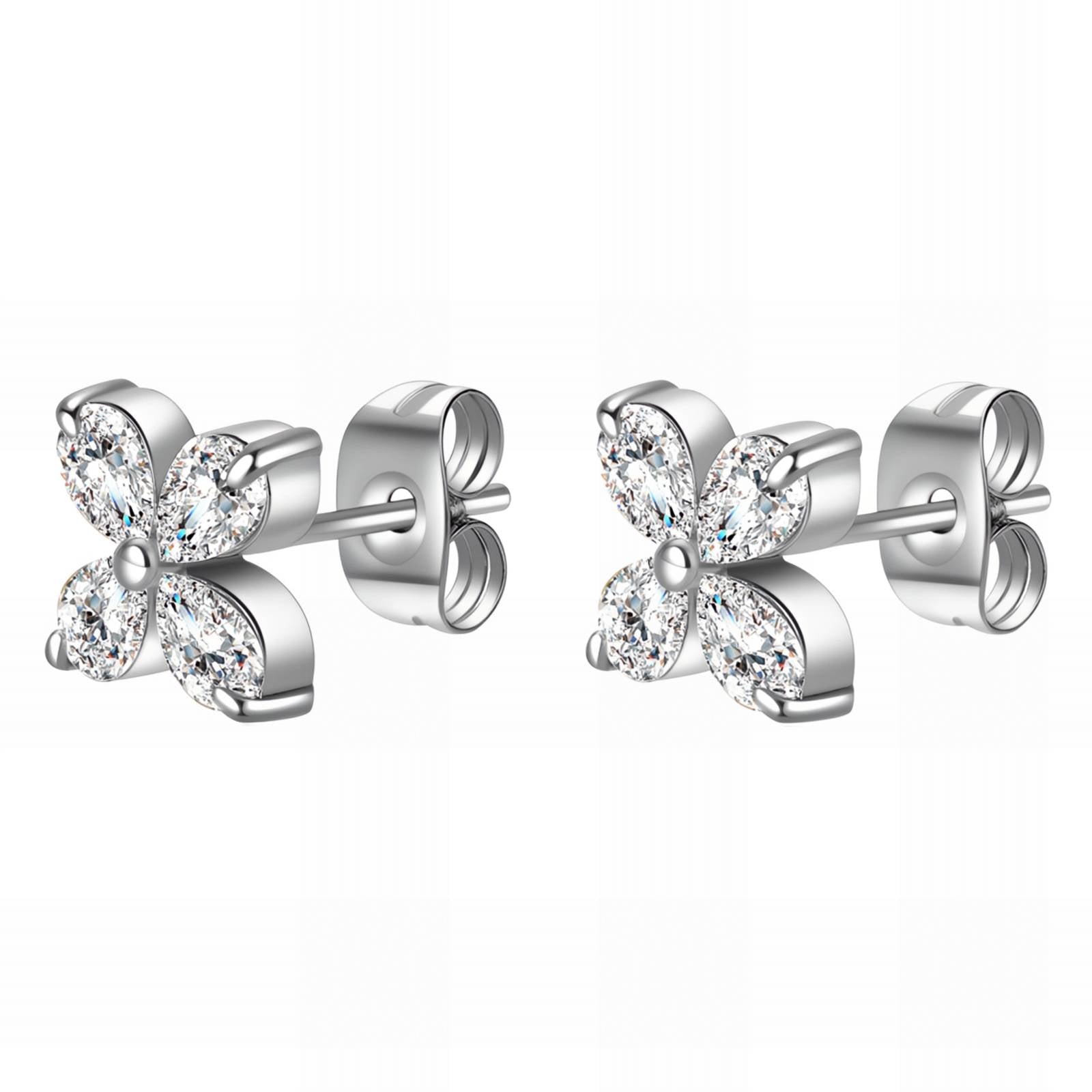 Stainless Steal " Flower" Earrings