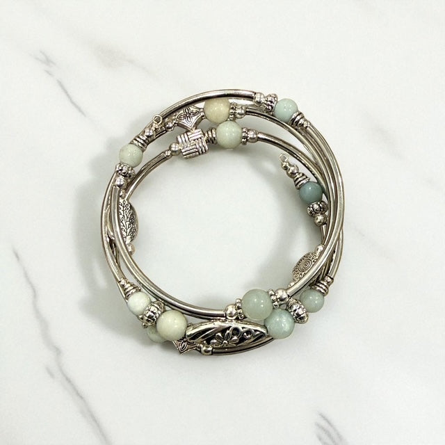 Grey Green Retro Bracelet