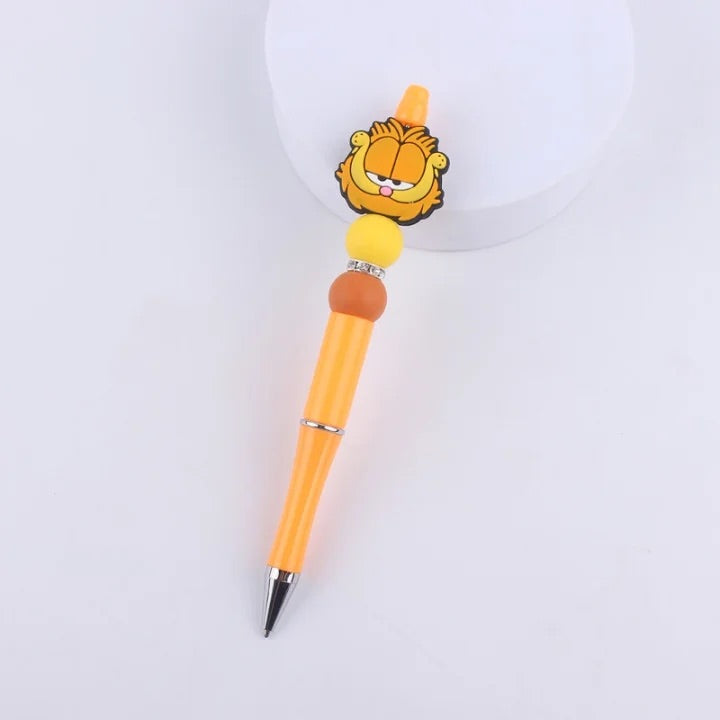 Silicon Bead Garfield Ballpoint Pen