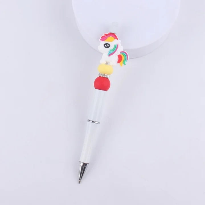 Silicon Beaded Unicorn Pen 🌈✨